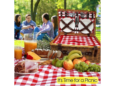 Cestino da Picnic per Tè Pomeridiano Piccoli Cestini in Massa Stile Italiano