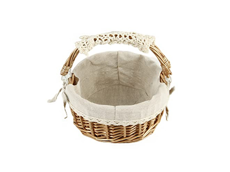 Cestino da Picnic con Tavolo Portatile Scaffale per Pane in Pelle Senza MOQ Il Migliore