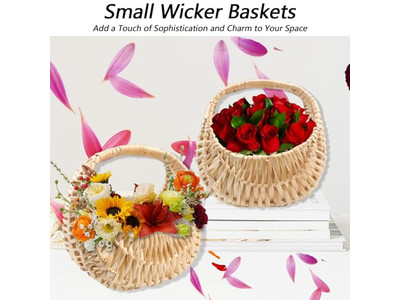 Cestino Regalo in Paglia Fornitori Picnic Verde Intrecciato a Mano Forniture per Famiglia e Bambini