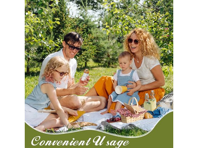 Cestino da Picnic in Vimini di Grande Successo Alto Sconto Verde per 5 Persone Boho