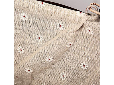 Cestino da Picnic Isolato Rotondo in Vimini Vintage Prezzi Incisi Set Migliore Fodera