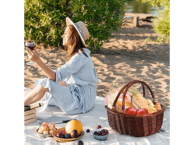 Dettagli cestino da picnic, cesti per campeggio e feste pieghevoli