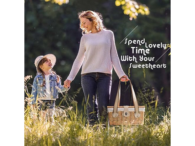 Set di cestini da picnic ecologici per famiglie numerose, 6 persone, giocattolo per ragazze