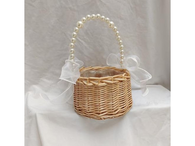 Cestino da Picnic con Coperta Rosa Chiaro Tavolo Pieghevole in Legno Vimini