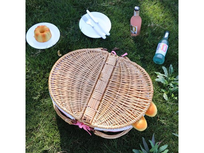 Set Cesto da Picnic per 4 Bambini Cesto Intrecciato Personalizzato Buoni Cesti Contenitore
